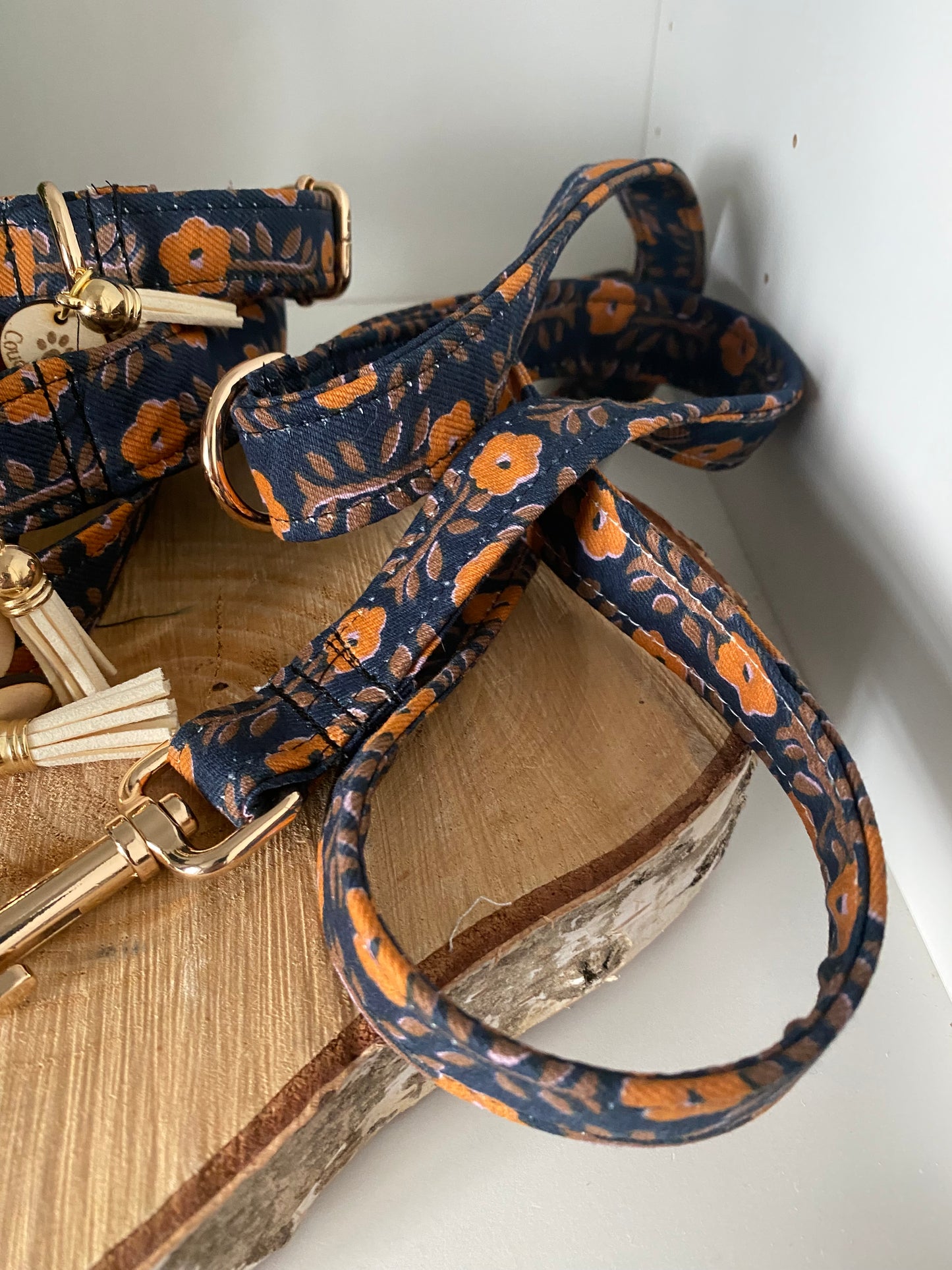Collier en tissu et sangle pour chien – Réglable et personnalisable indien