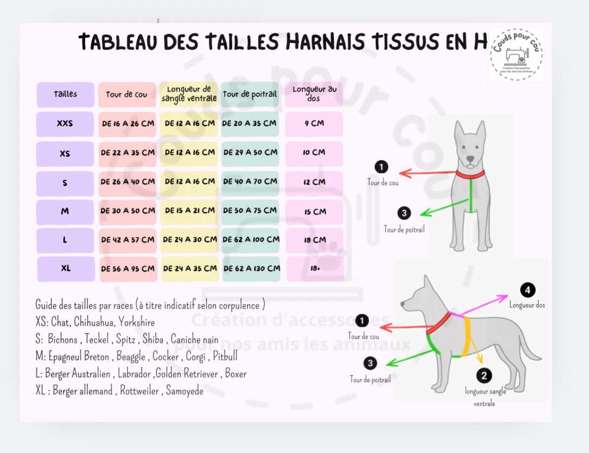 Harnais H - collection pois