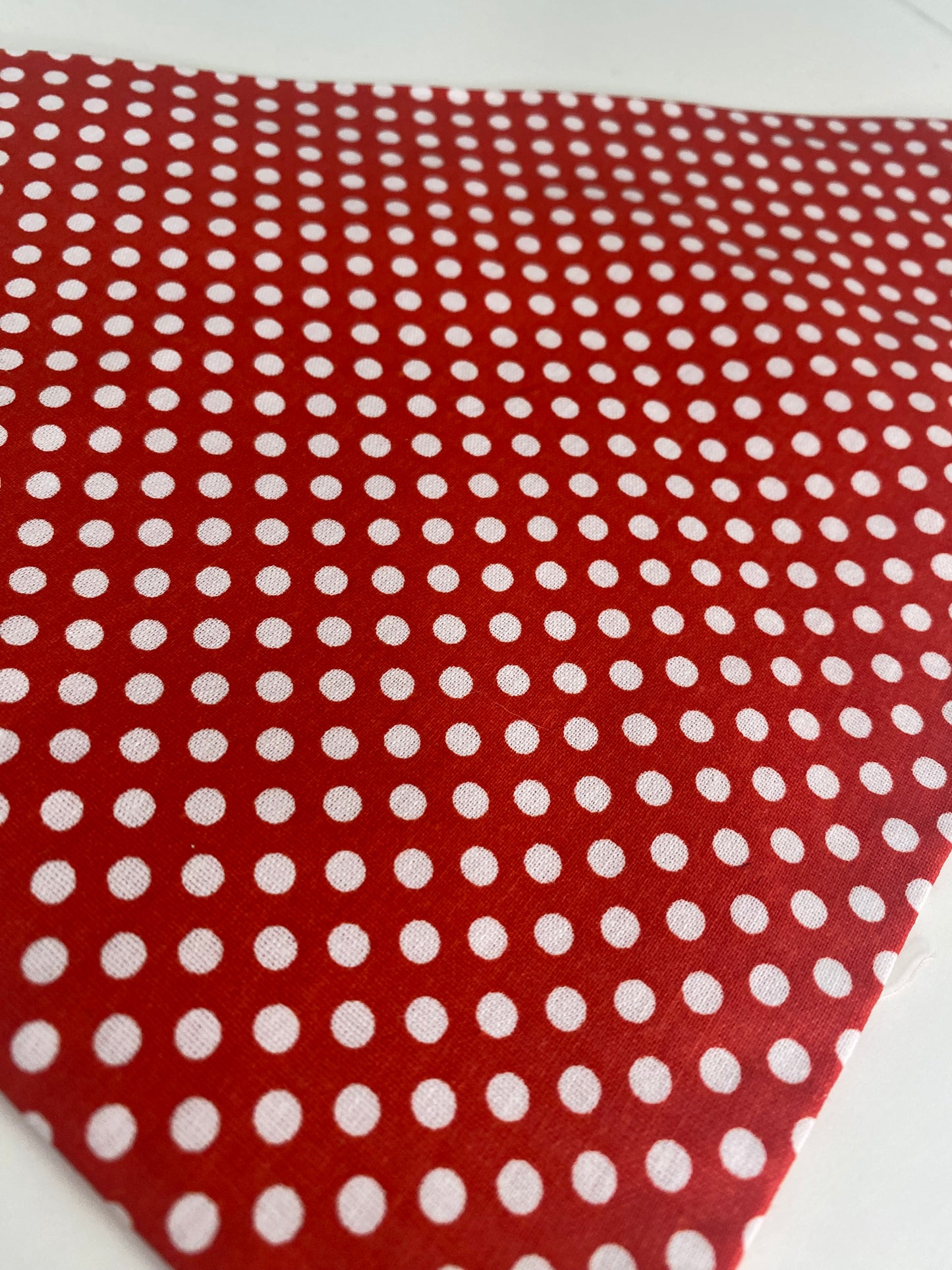 Le Bandana Parfait pour Votre Chien collection pois blanc sur rouge