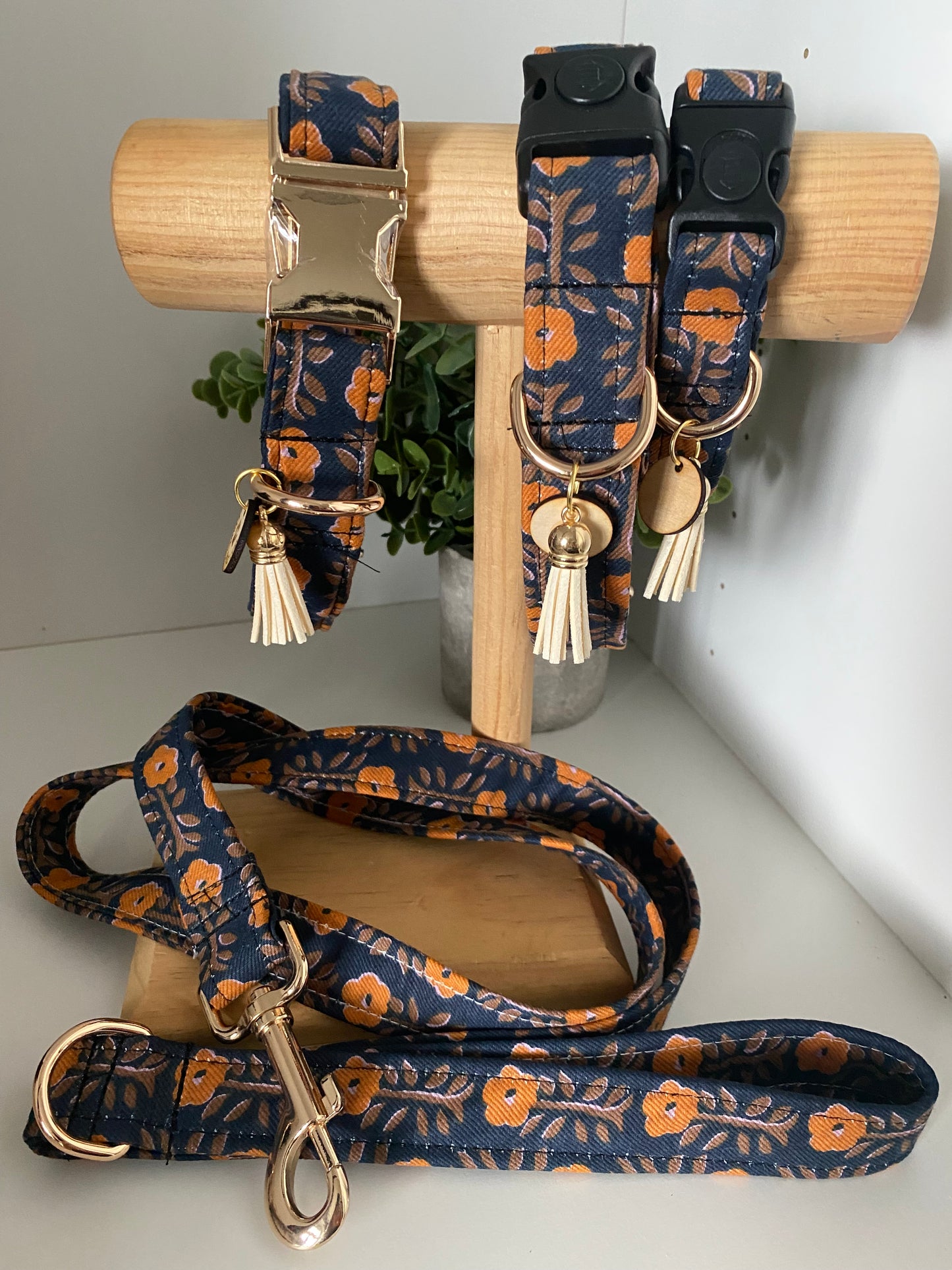 Collier en tissu et sangle pour chien – Réglable et personnalisable indien