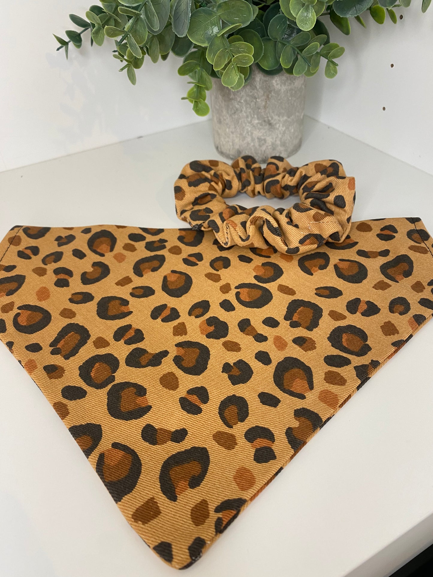 Chouchou assorti – Matchy Matchy humain & chien ou chat collection leopard