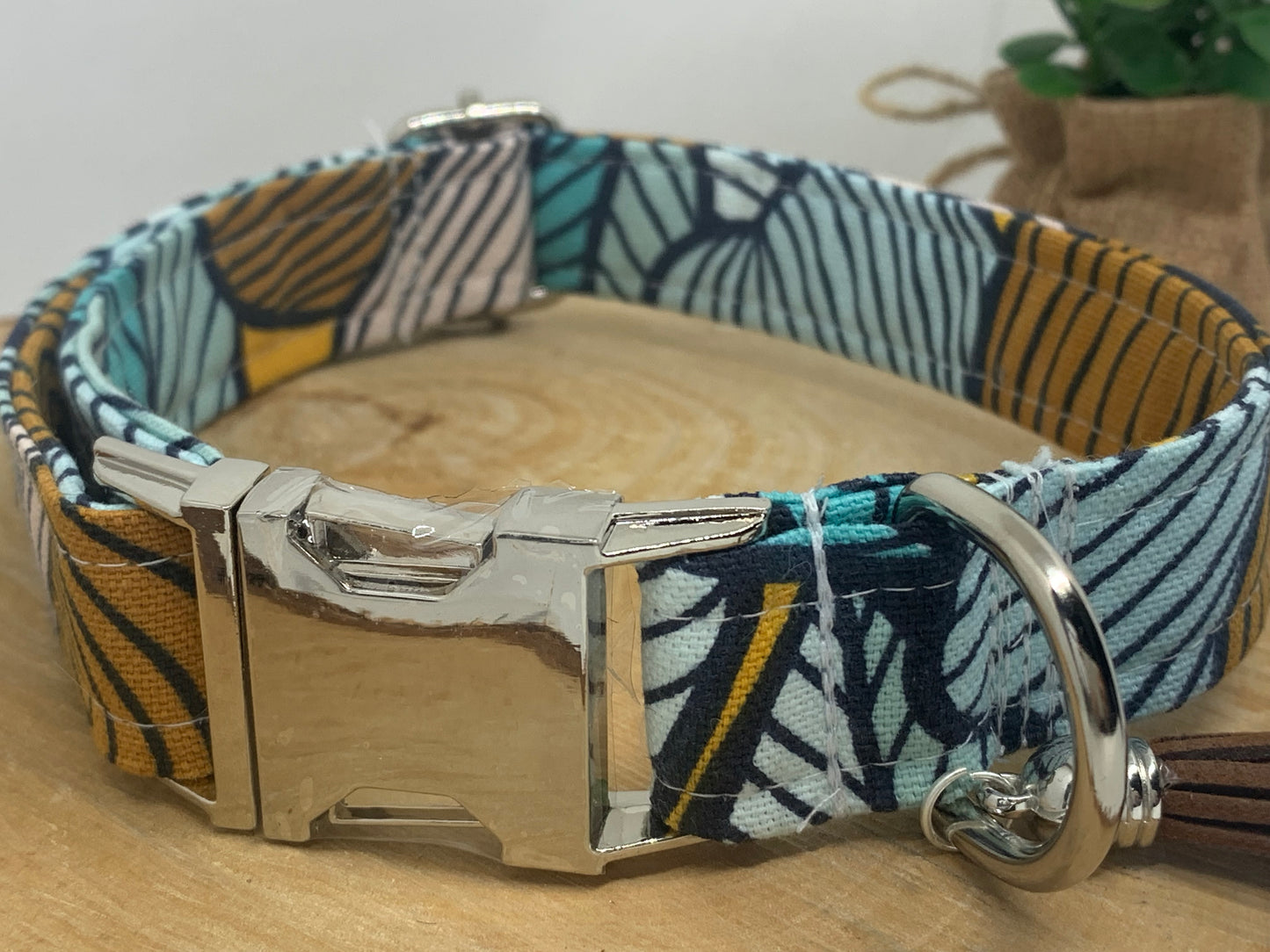 Collier en tissu et sangle pour chien – Réglable et personnalisable collection Archie