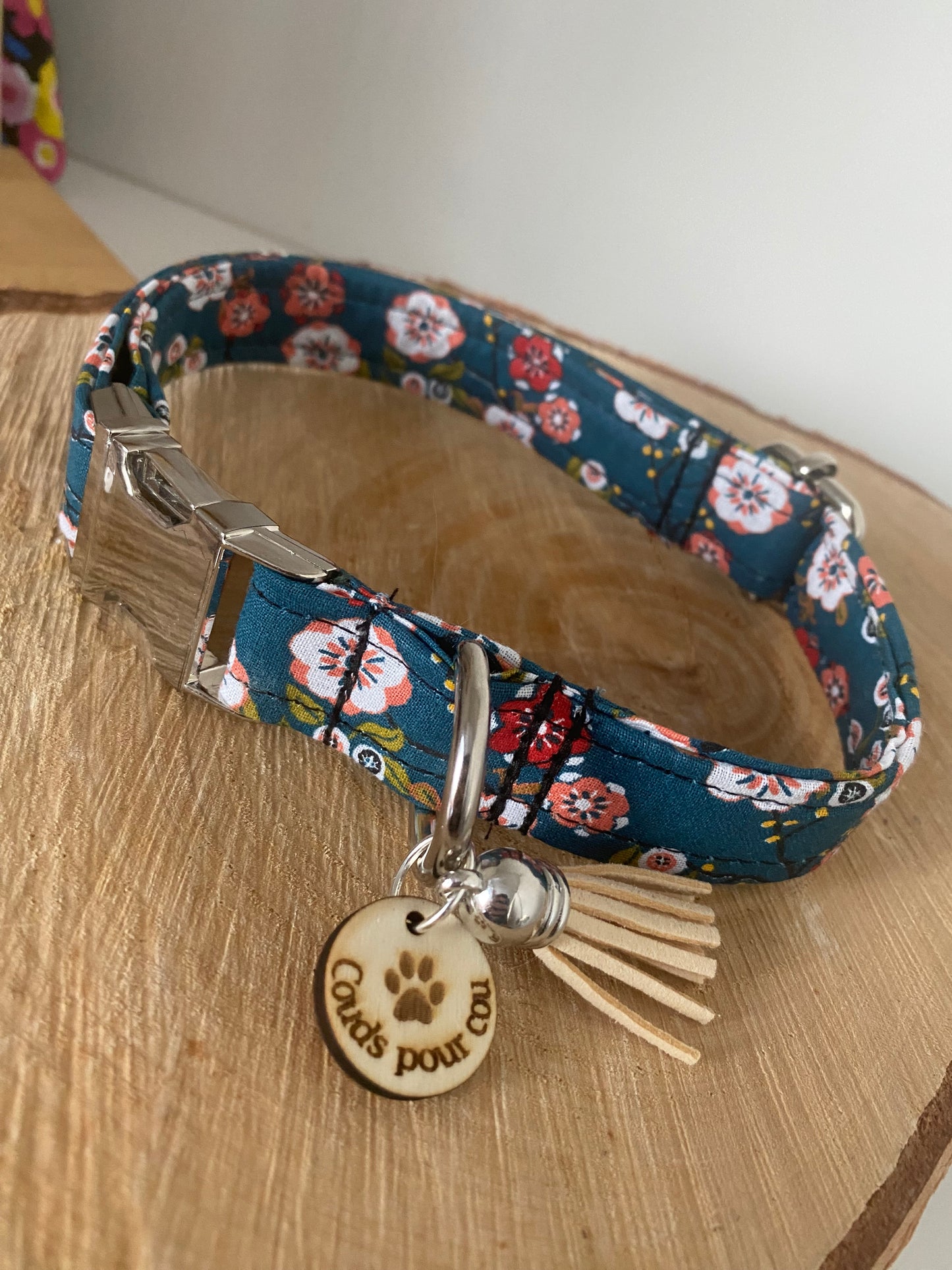 Collier en tissu et sangle pour chien – Réglable et personnalisable collection Raven