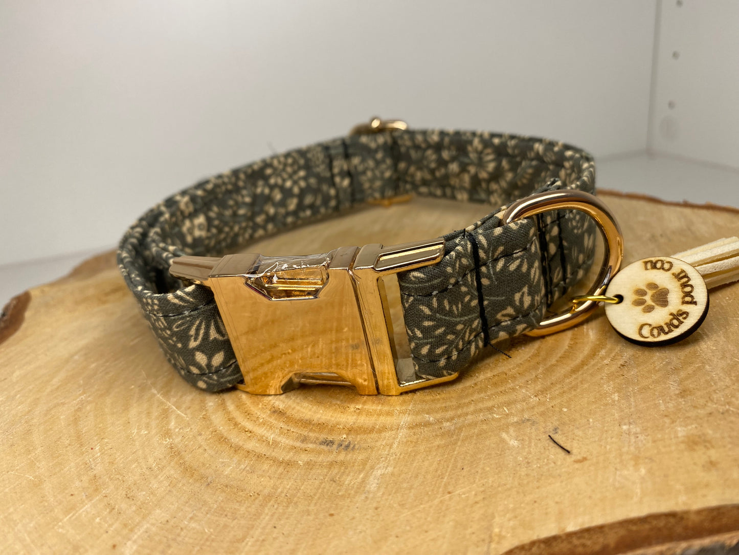 Collier en tissu et sangle pour chien – Réglable et personnalisable collection sidney