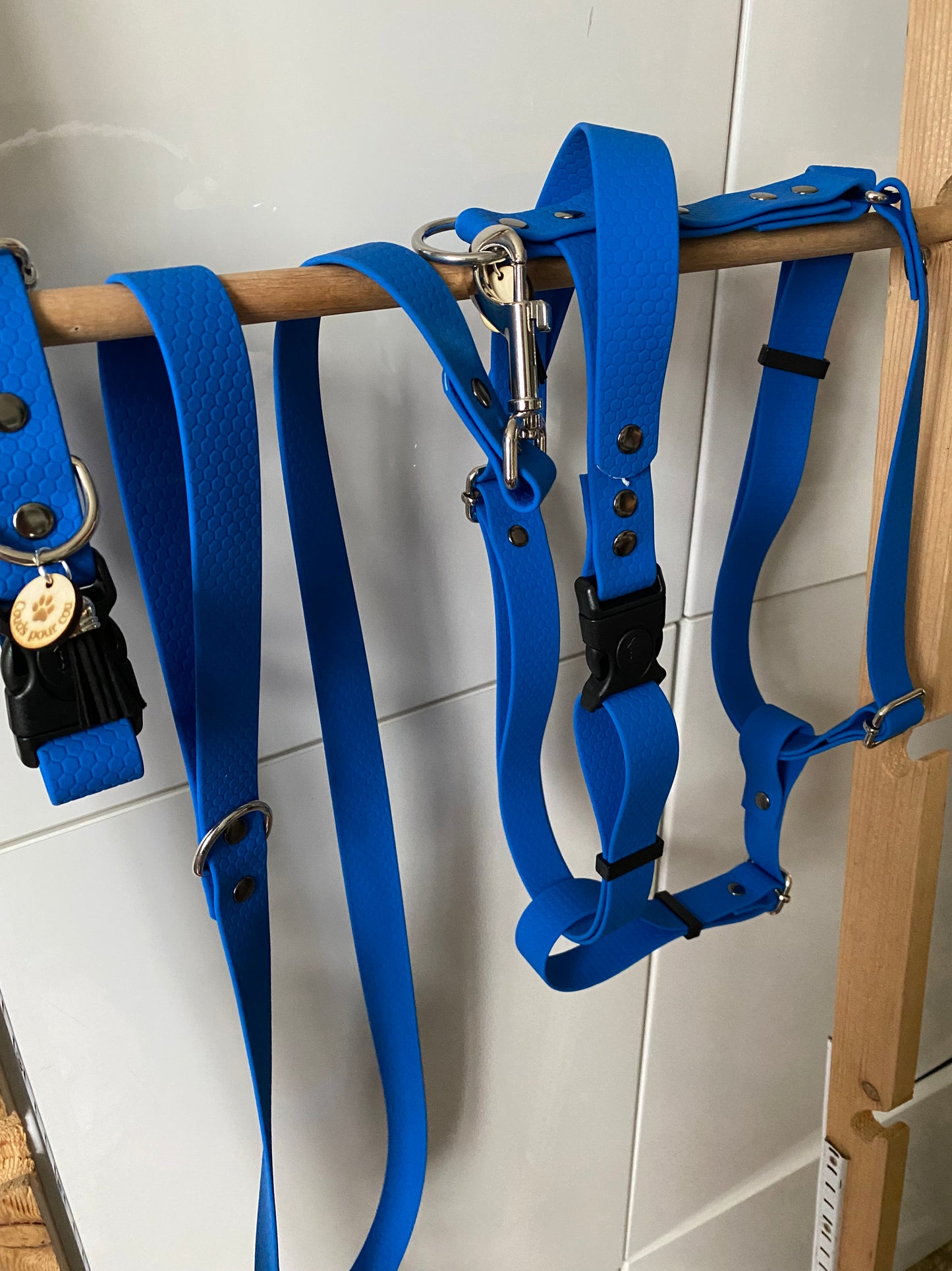Harnais en H ajustable et imperméable pour chien - electrique