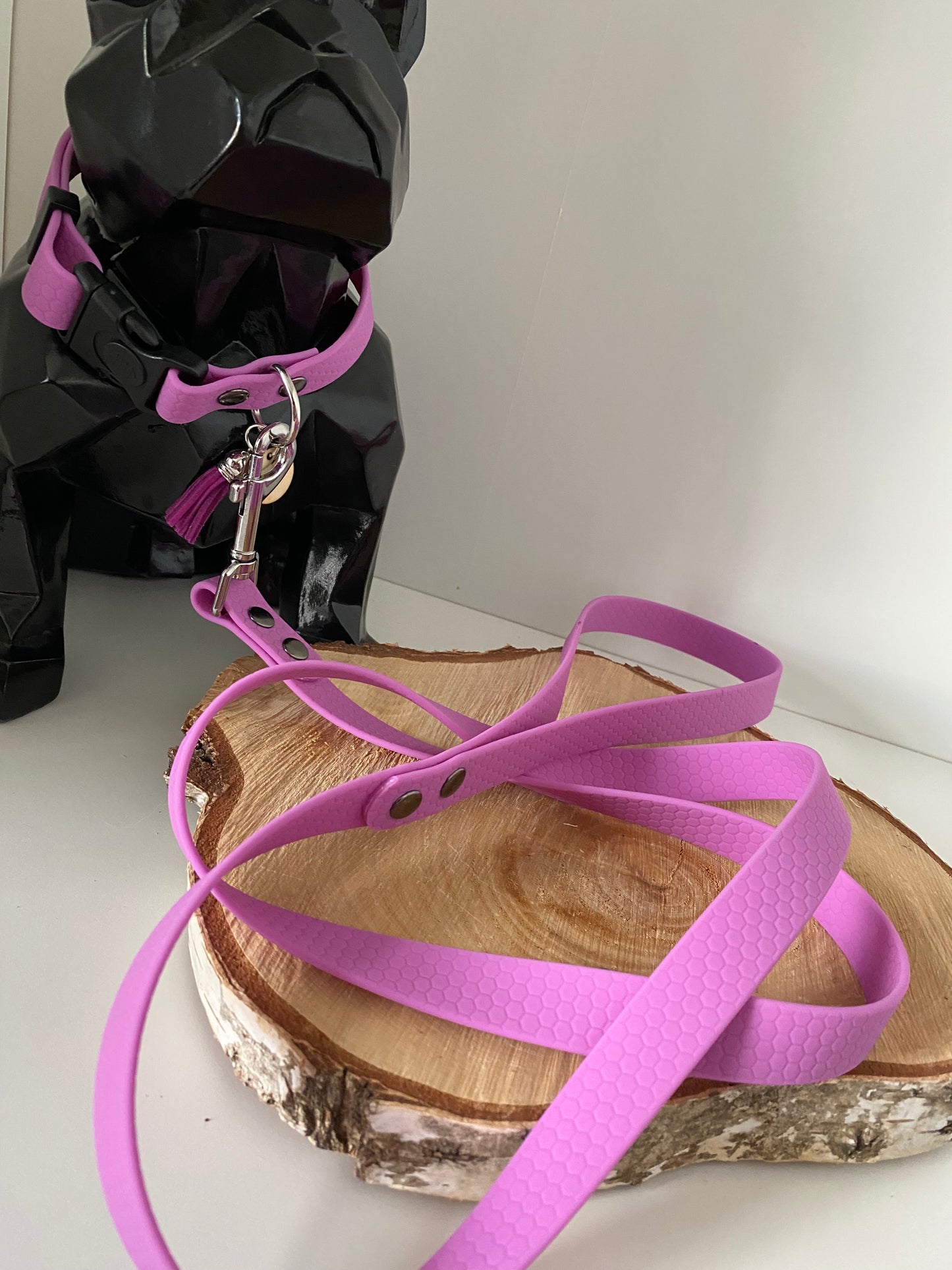 Colliers Réglables pour Chiens – sangle hexa LAVANDE
