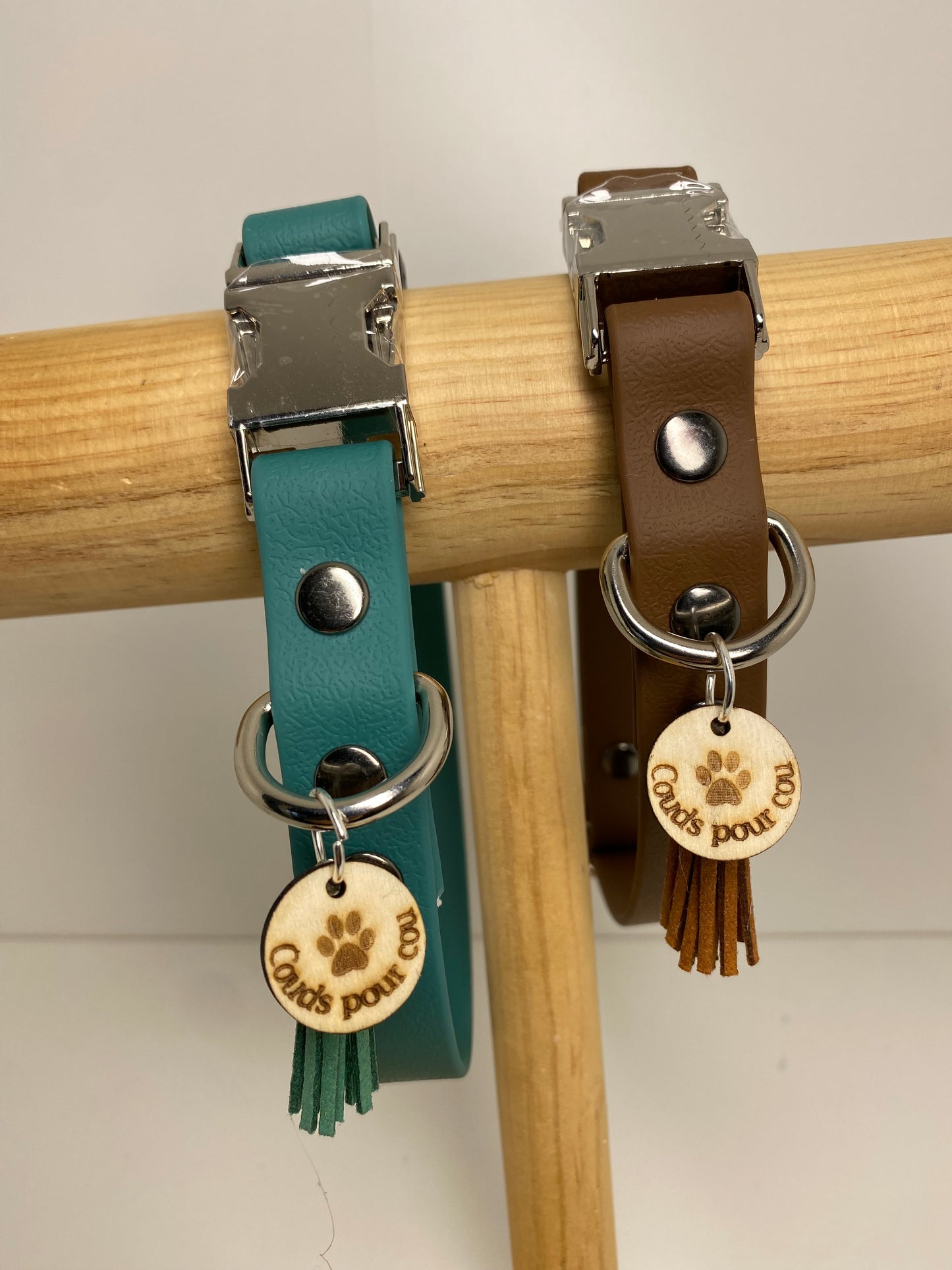 Colliers Réglables pour Chiens – chocolat