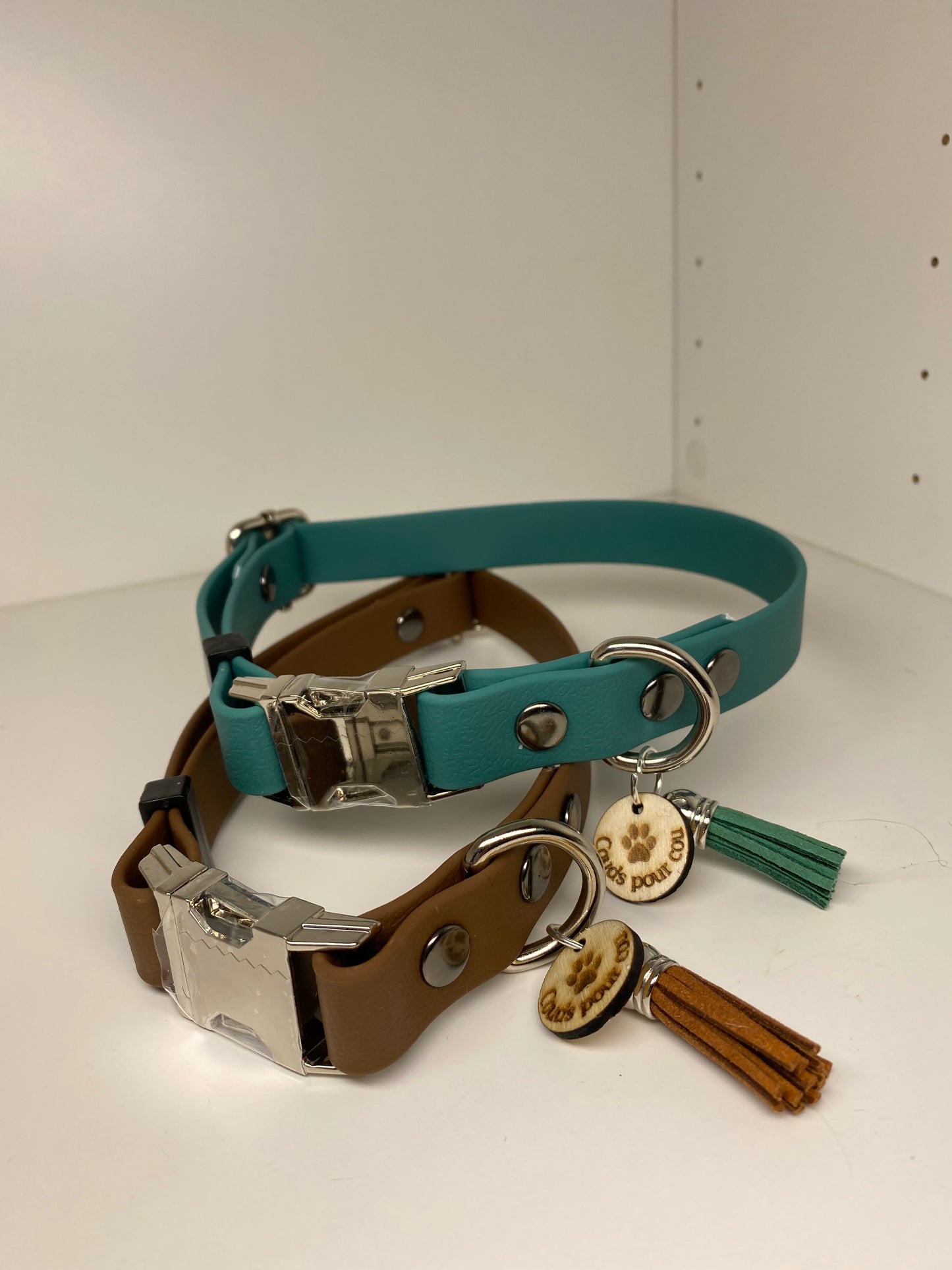 Colliers Réglables pour Chiens – chocolat