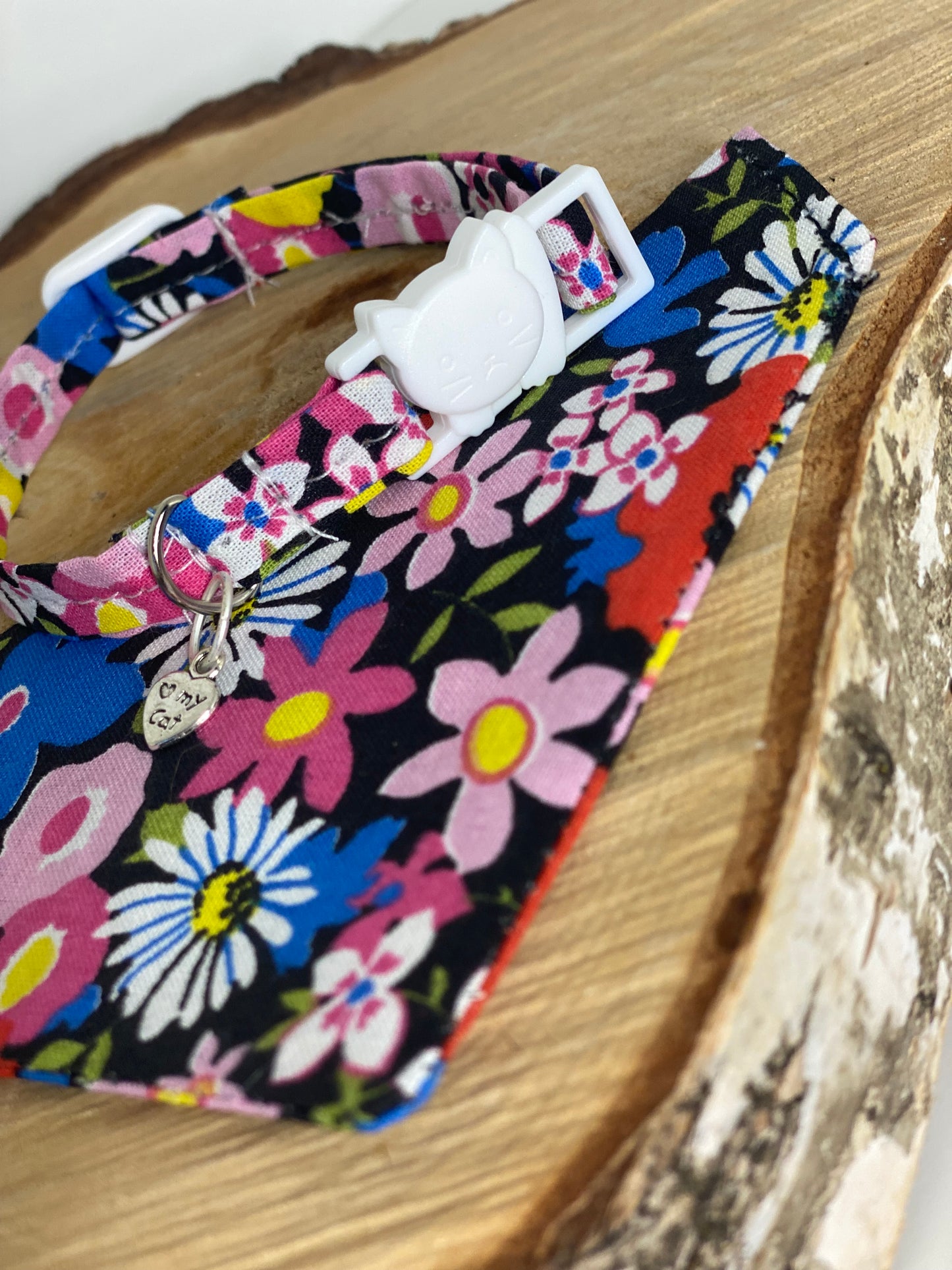 Collier Anti Etranglement Fait Main avec Bandana Assorti - mia