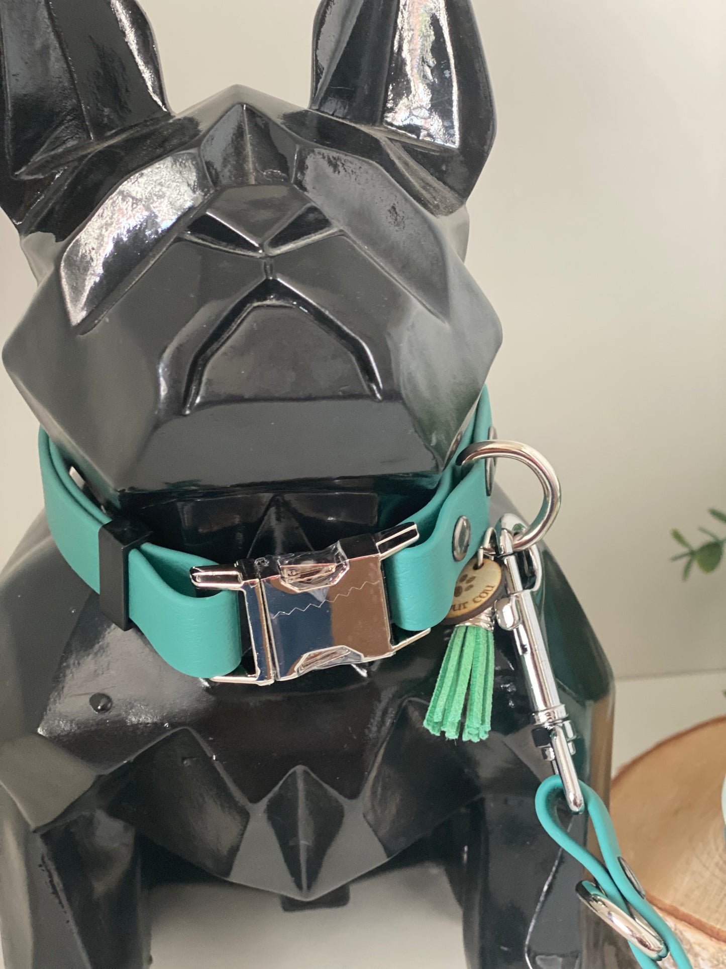 Colliers Réglables pour Chiens – vert uni