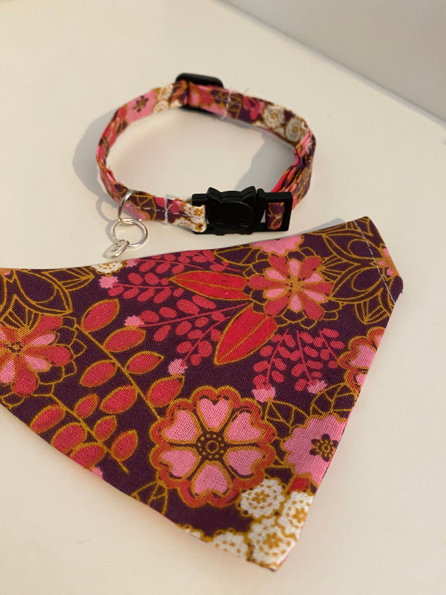 Collier Anti Etranglement Fait Main avec Bandana Assorti - lili