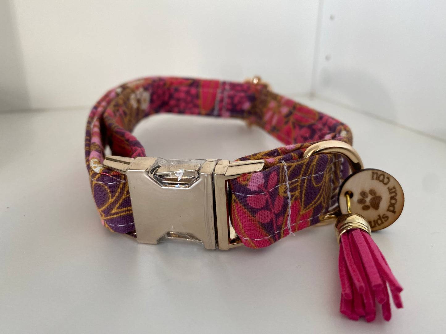 Collier en tissu et sangle pour chien – Réglable et personnalisable collection lili