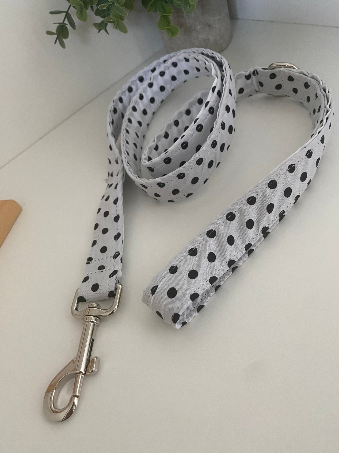 Laisse pour chien en tissu collection pois