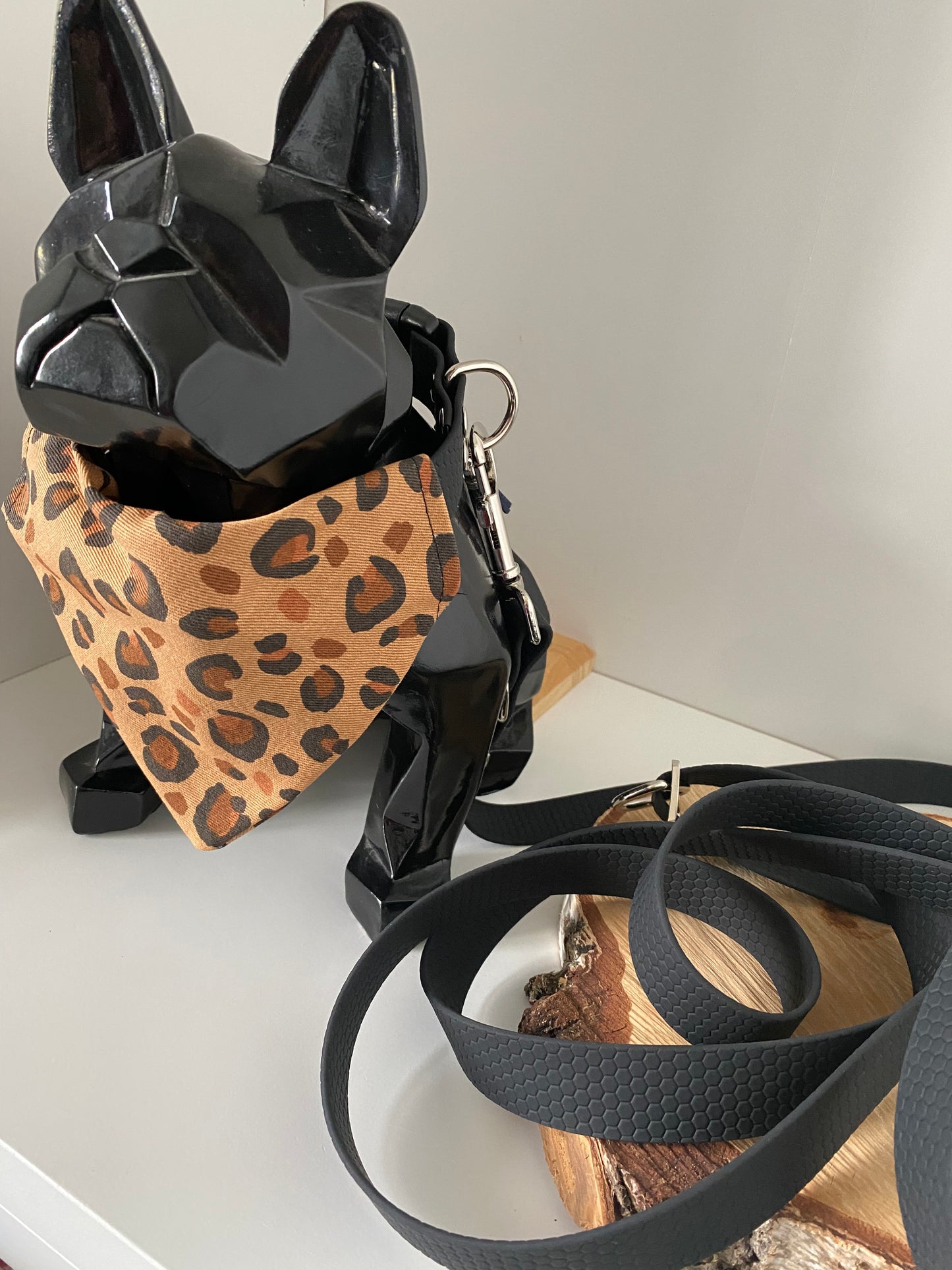 Bandana pour chien fait main – Léopard