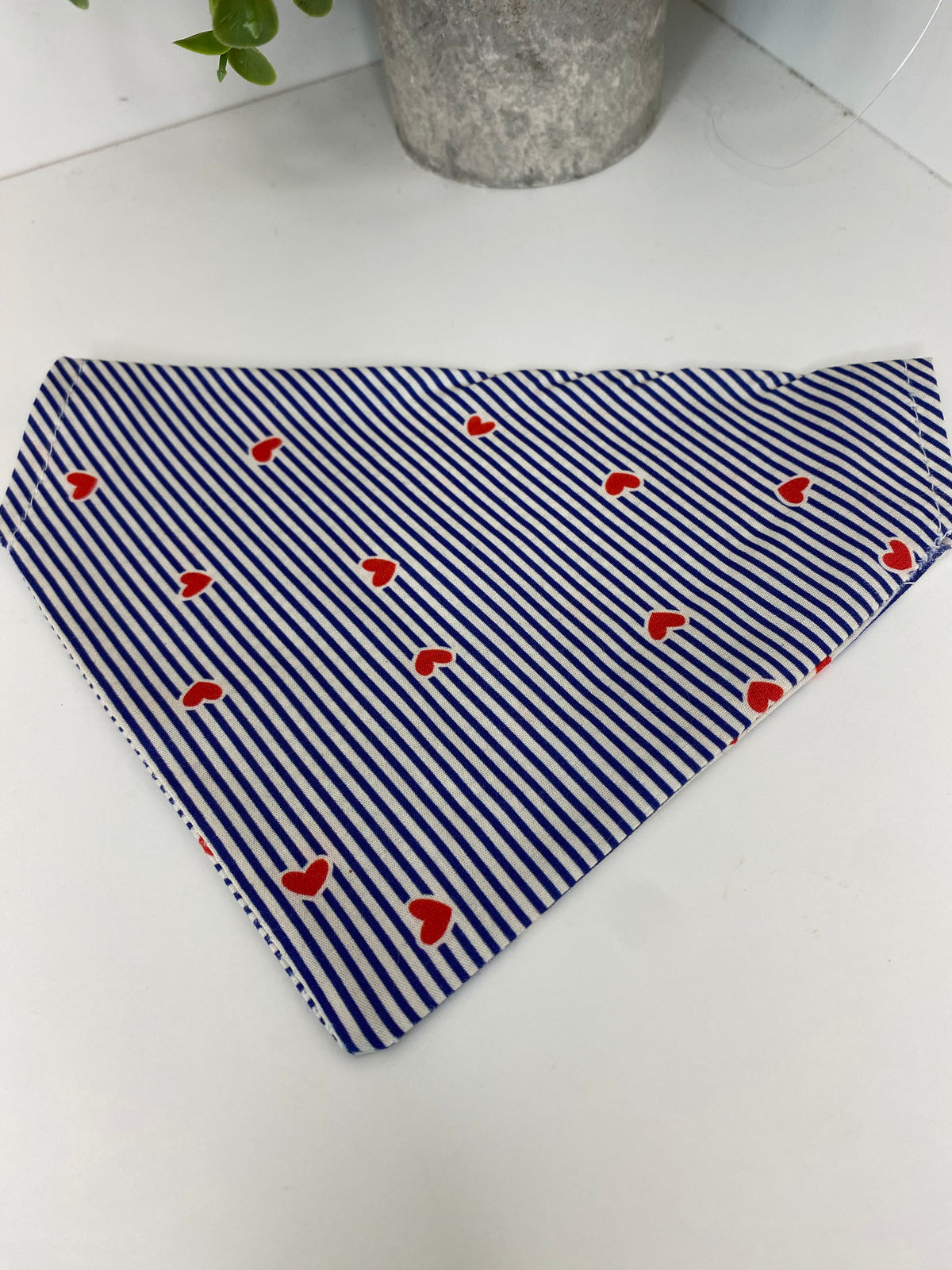 Bandana rayures et cœurs