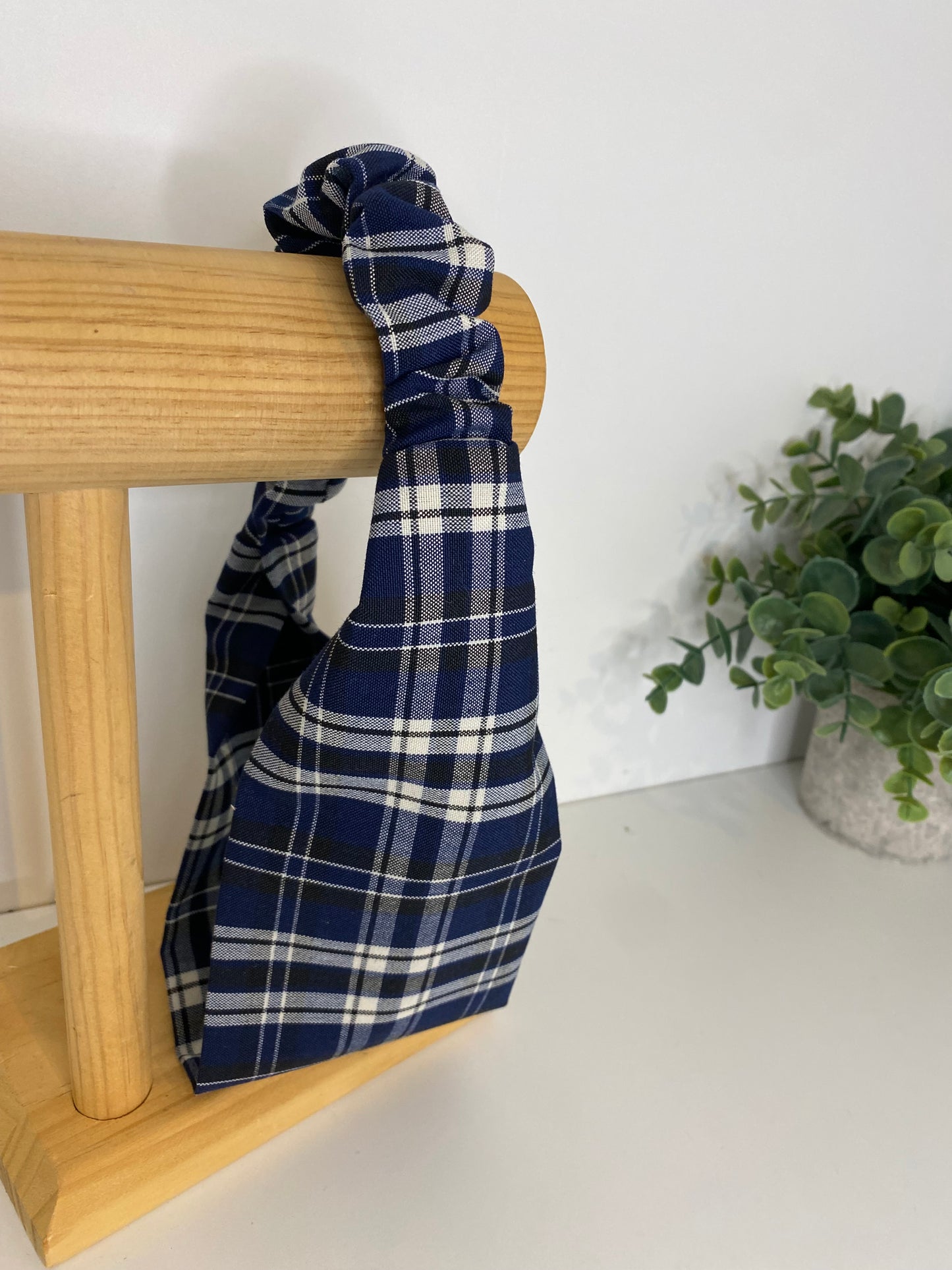 Bandeau assorti – Matchy Matchy humain & chien ou chat ecossais bleu