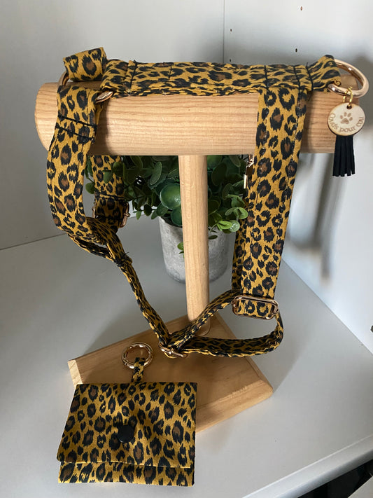 Harnais en H réglable collection leopard