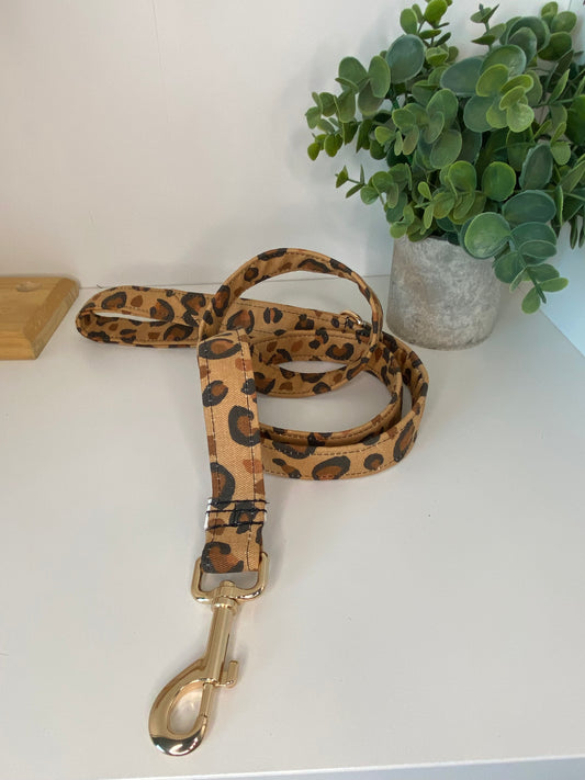 Laisse pour chien en tissu collection leopard