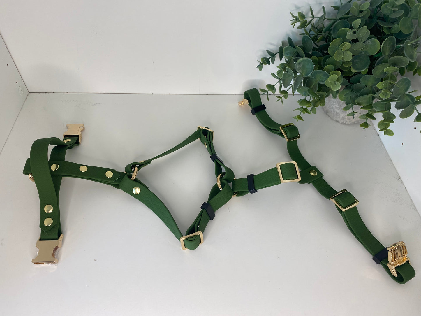 Harnais imperméable en hexa olive