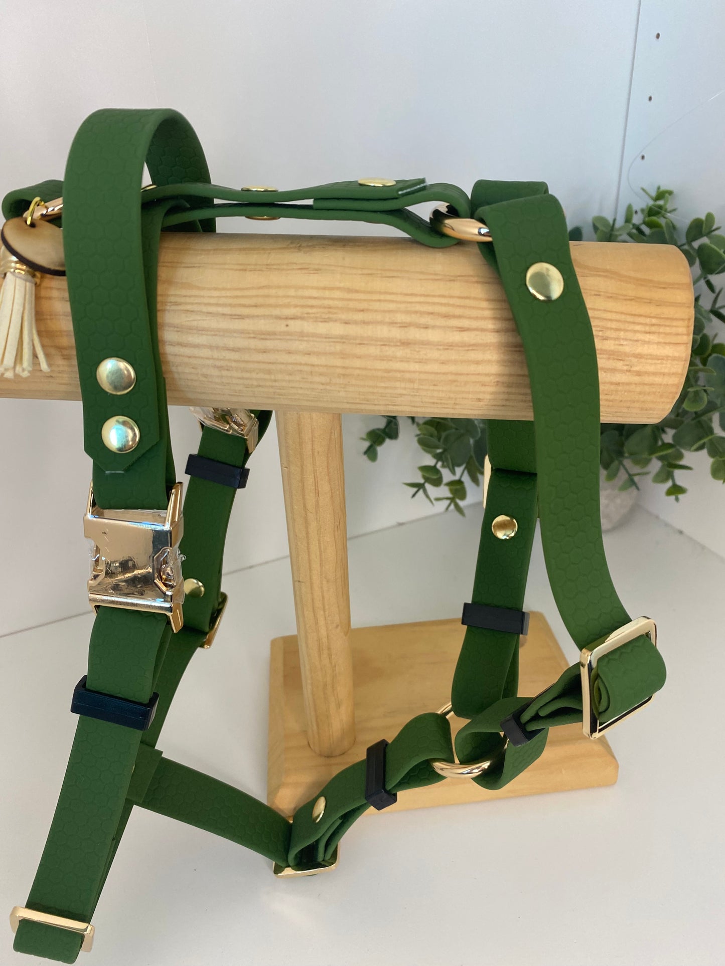 Harnais imperméable en hexa olive