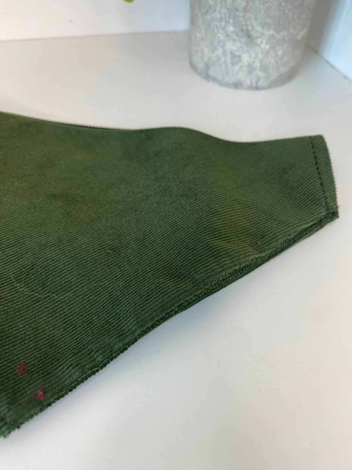 Bandana velours vert anglais