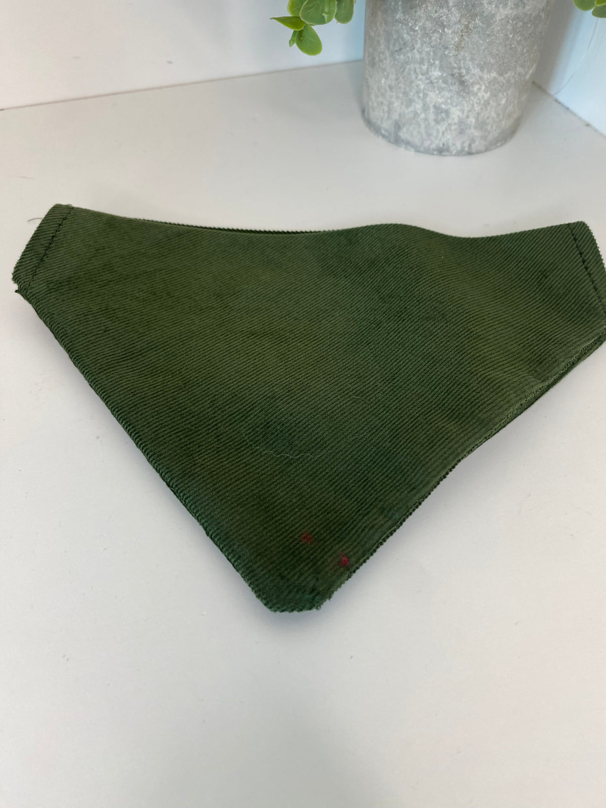 Bandana velours vert anglais