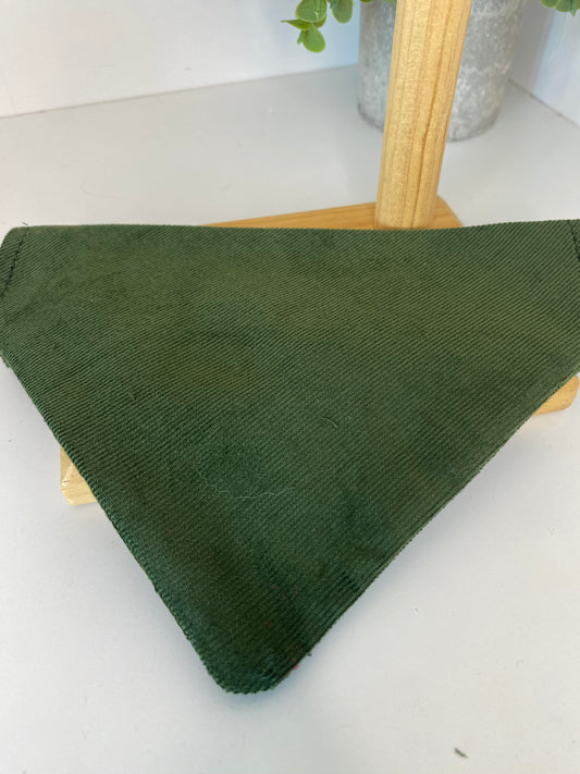 Bandana velours vert anglais