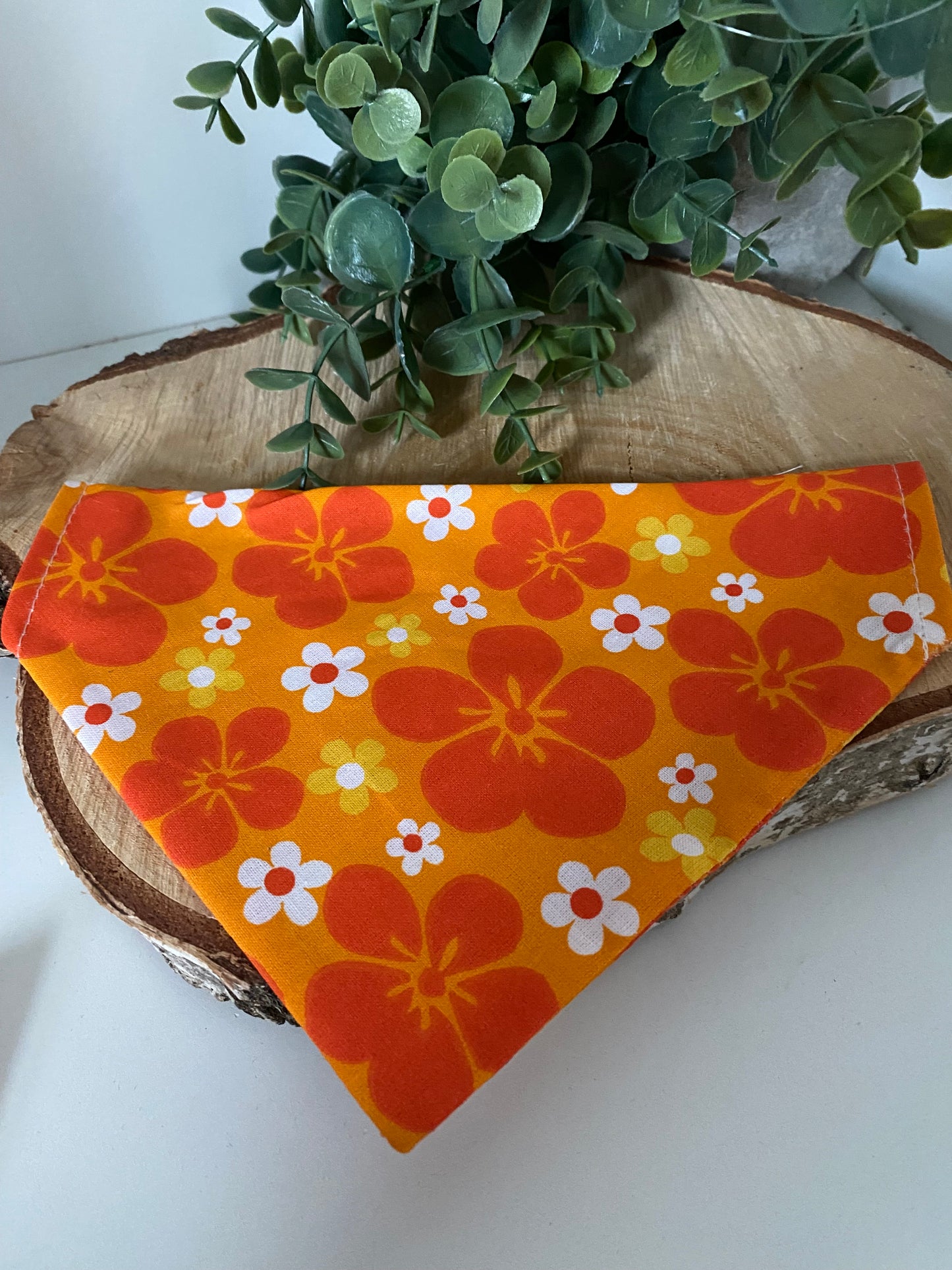 Bandana fleurs année 70
