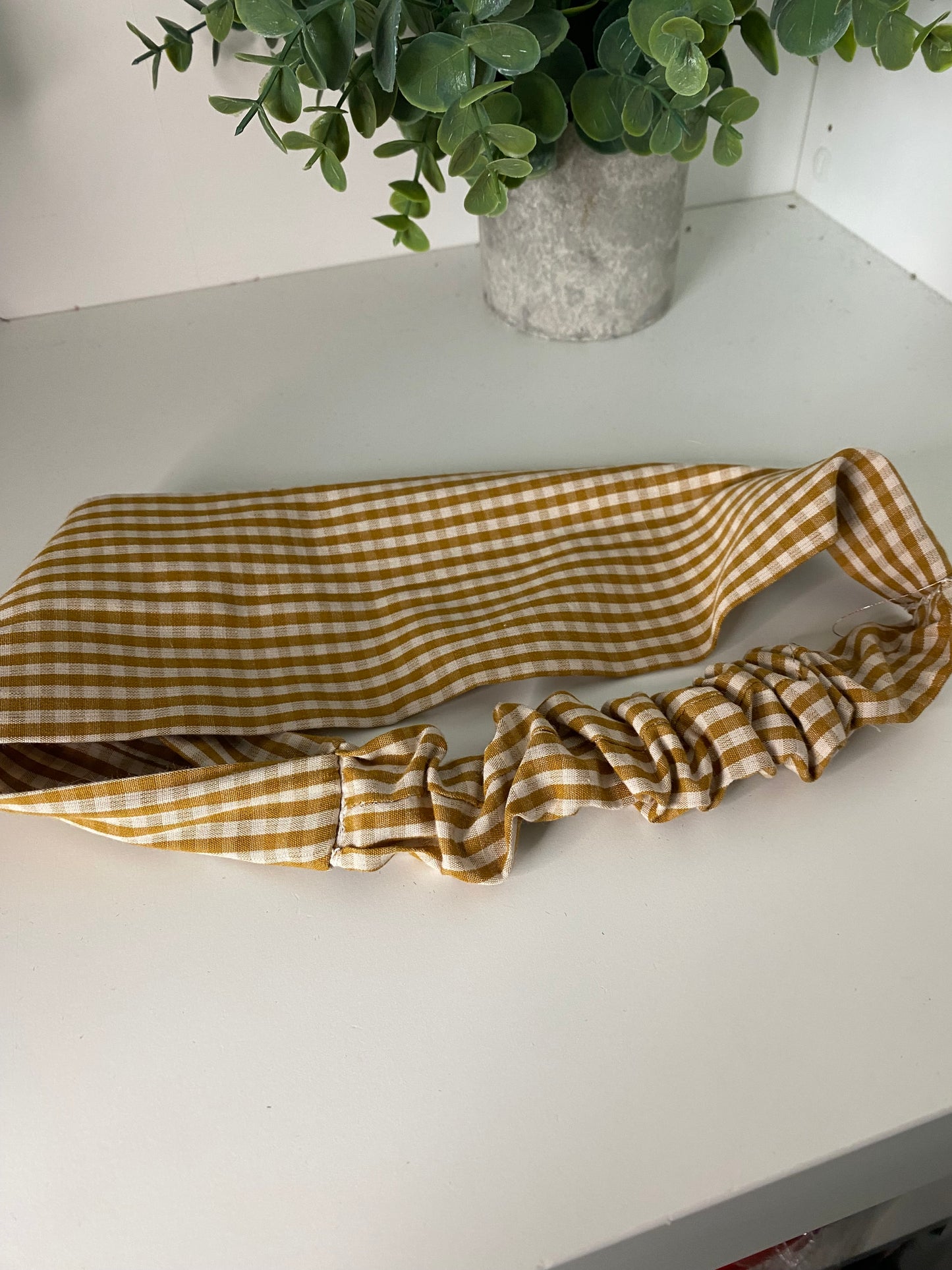 Bandeau assorti – Matchy Matchy humain & chien ou chat vichy camel