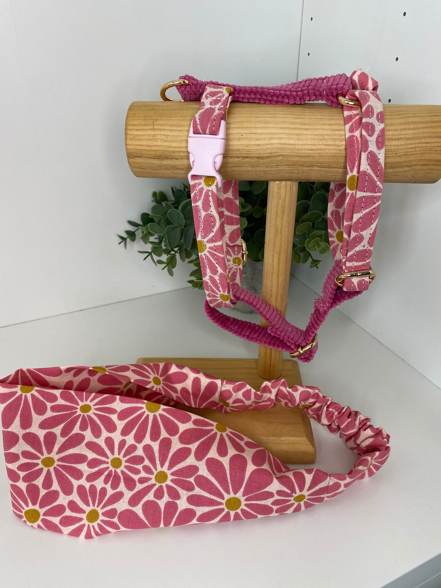 Bandeau assorti – Matchy Matchy humain & chien ou chat marguerites roses