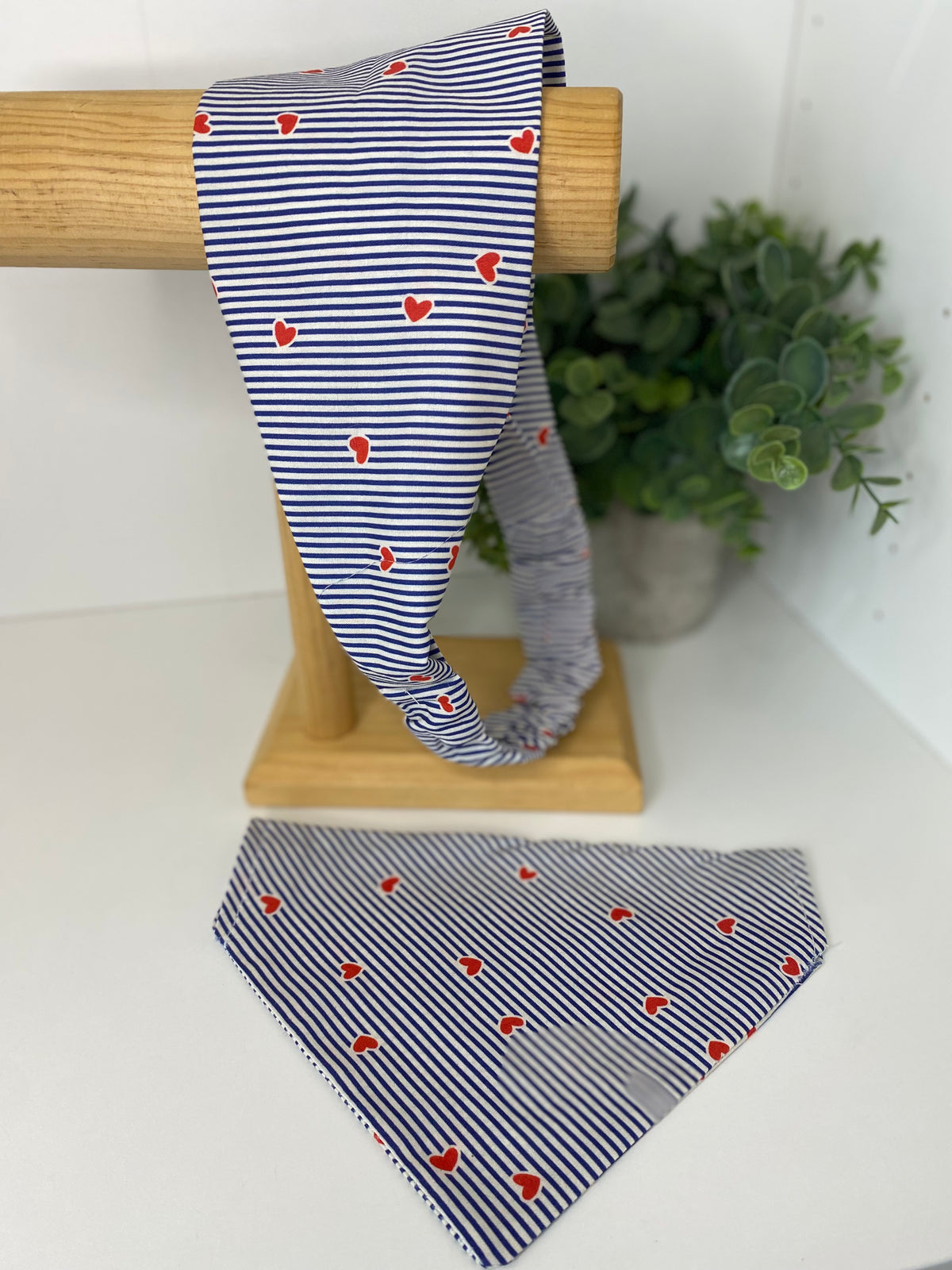 Bandeau assorti – Matchy Matchy humain & chien ou chat rayures cœurs