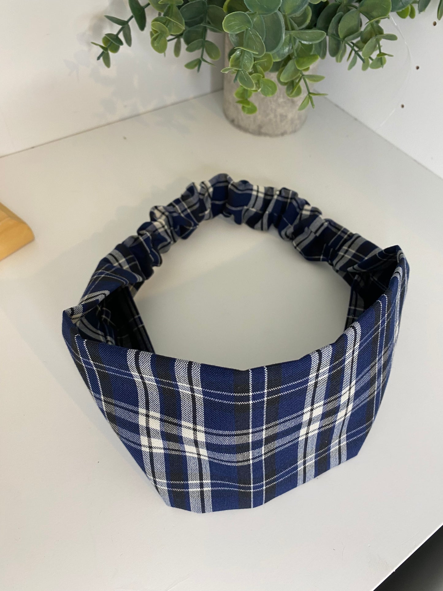 Bandeau assorti – Matchy Matchy humain & chien ou chat ecossais bleu
