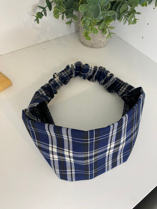 Bandeau assorti – Matchy Matchy humain & chien ou chat ecossais bleu