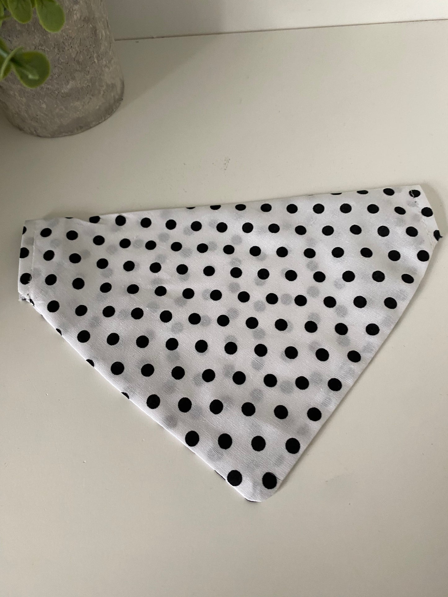 Bandeau assorti – Matchy Matchy humain & chien ou chat blanc pois noirs