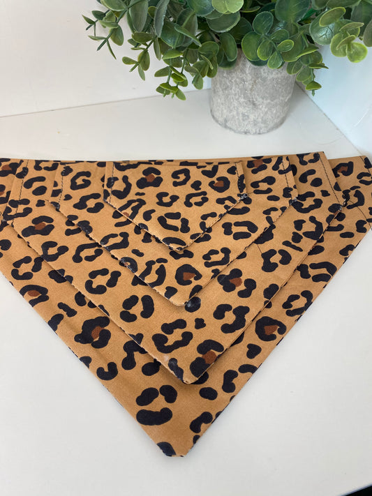 Bandana pour chien fait main – Léopard