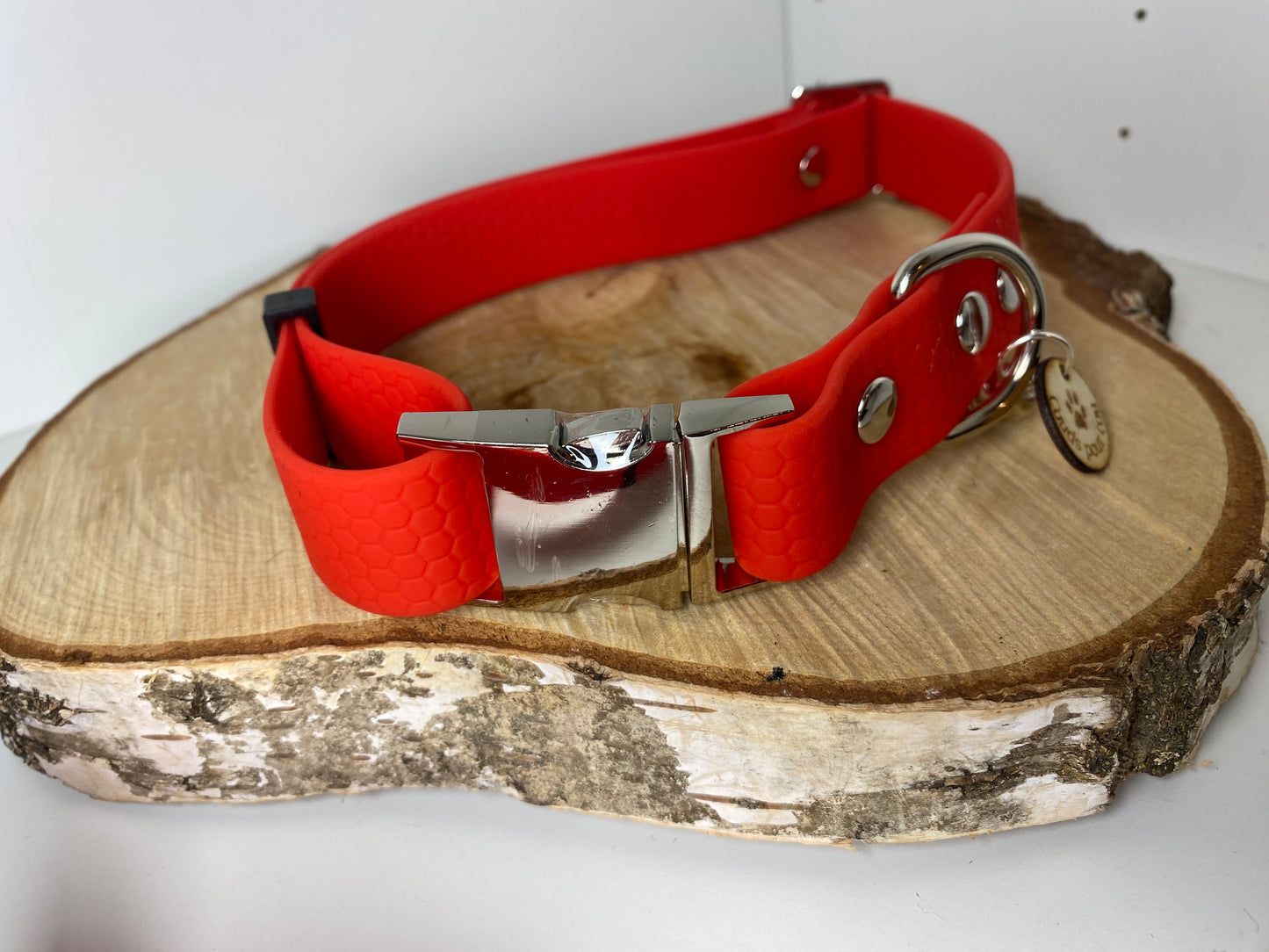 Collier réglable hexa rouge avec ou sans laisse