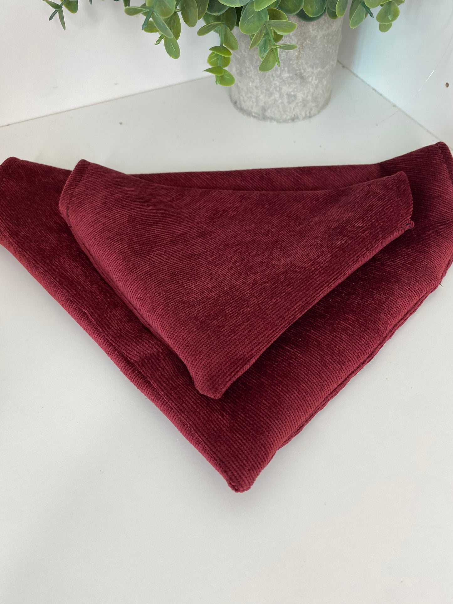 Bandana velours bordeaux