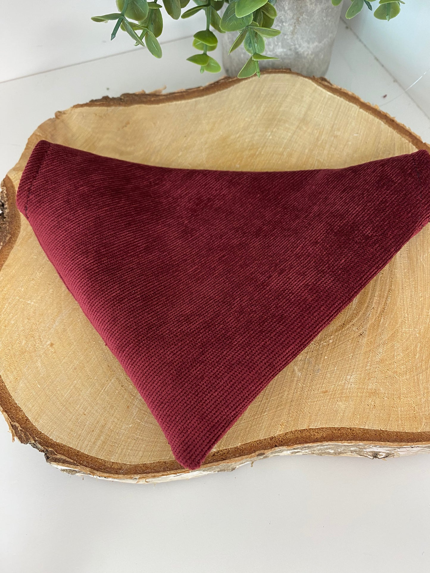 Bandana velours bordeaux